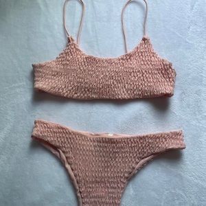 Ruched bikini set